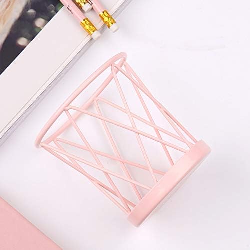 Metal Pen Holder Pencil Cup Office Supplies Mesh Desk Organizer Accessories Girls Business Gift Stationery