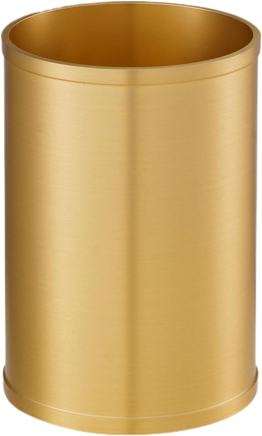 Pure Brass Pen Holder Office Tabletop, 9.5cm 3.7in, Metal Chinese Style Mao Pen Holder