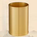 Pure Brass Pen Holder Office Tabletop, 9.5cm 3.7in, Metal Chinese Style Mao Pen Holder