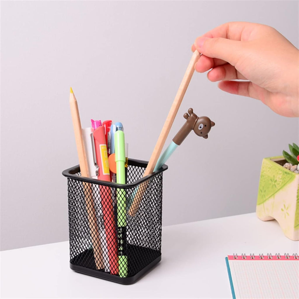 Storage pen holder Student stationery Desktop office storage box rack Metal