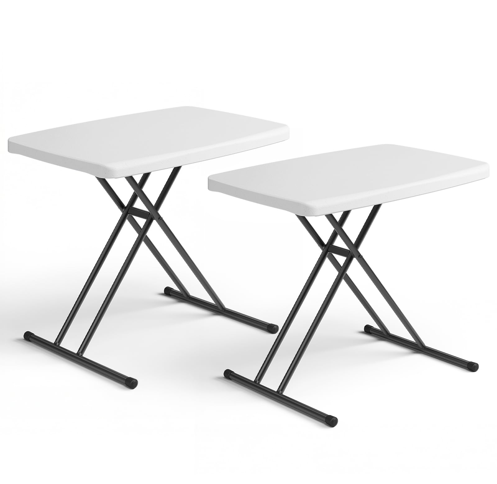 Folding Table, 4FT Foldable Picnic Table with Carrying Handle, Heavy Duty Fold-in-Half Portable Table for Weddings, Camping, RV Travel, Parties, BBQs, and Indoor Use, Easy to Fold and Store, Khaki