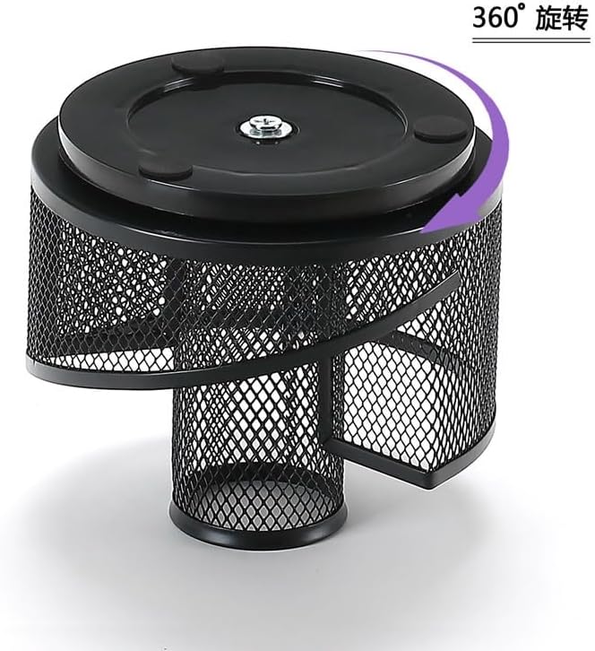 Rotating Pen Holder Mesh Pencil Cup Metal Desk Organizer Cosmetic Makeup Brush for Girl Women Bathroom Vanity
