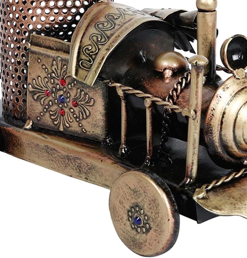 Multipurpose Decorative Metal Train Engine Pen Pencil Stand Holder,Table/Desk Organizer for Home & Office