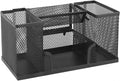 Multi-function Metal Pencil Mesh Stand Combined Pen Holder Desktop Stationery Storage Container Office School