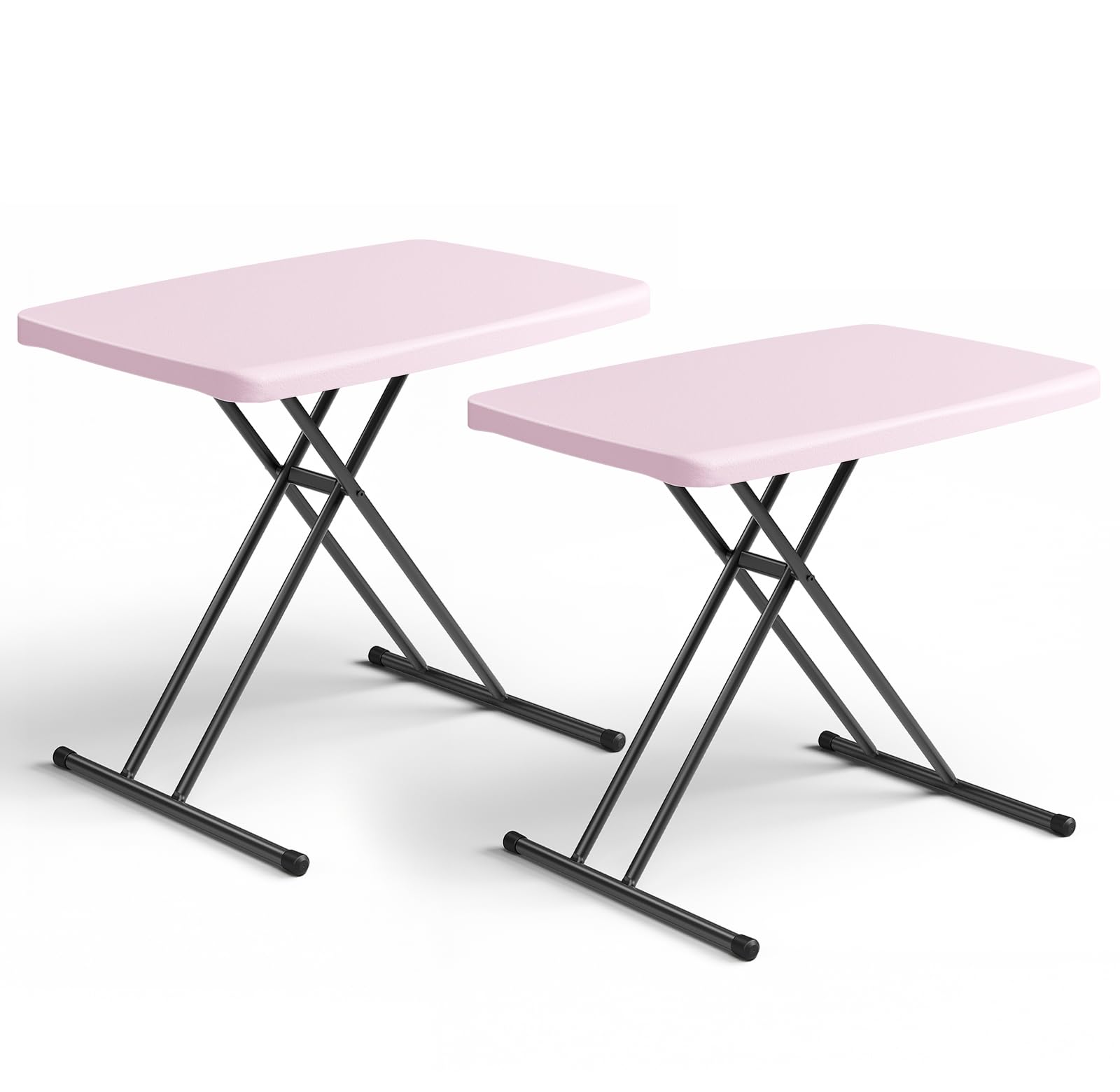 Folding Table, 4FT Foldable Picnic Table with Carrying Handle, Heavy Duty Fold-in-Half Portable Table for Weddings, Camping, RV Travel, Parties, BBQs, and Indoor Use, Easy to Fold and Store, Khaki