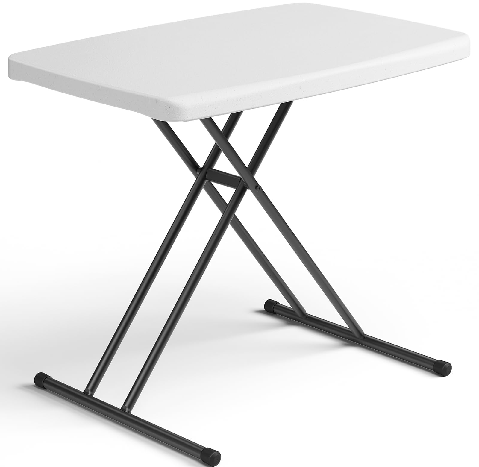 Folding Table, 4FT Foldable Picnic Table with Carrying Handle, Heavy Duty Fold-in-Half Portable Table for Weddings, Camping, RV Travel, Parties, BBQs, and Indoor Use, Easy to Fold and Store, Khaki