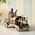 Multipurpose Decorative Metal Train Engine Pen Pencil Stand Holder,Table/Desk Organizer for Home & Office