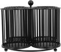 KICHOUSE Rotating Metal Pen Holder for Desk Multi-functional Makeup Organizer Iron Storage for Home Office and School Use