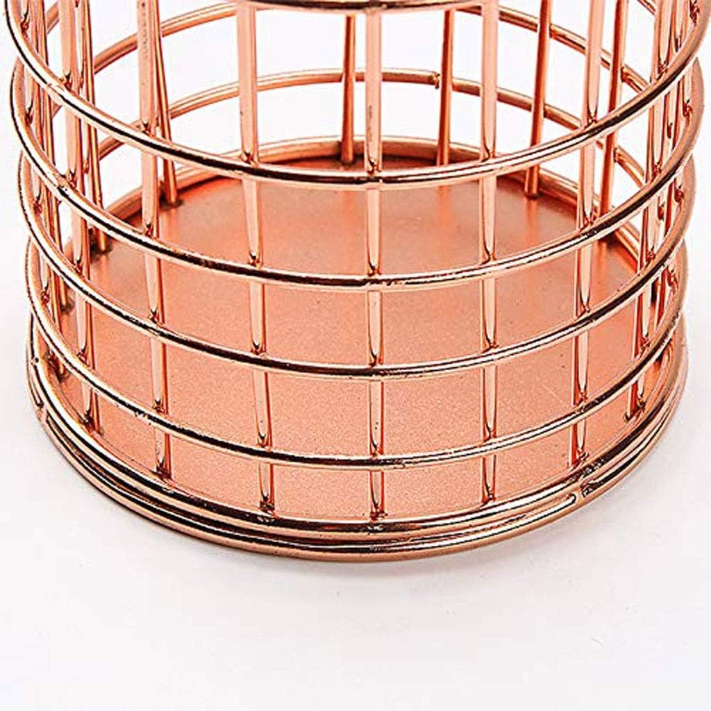 Metal Hollow Pen Holder, Decoration Supplies Office Pot Multifunction Toiletry Rack Storage Box