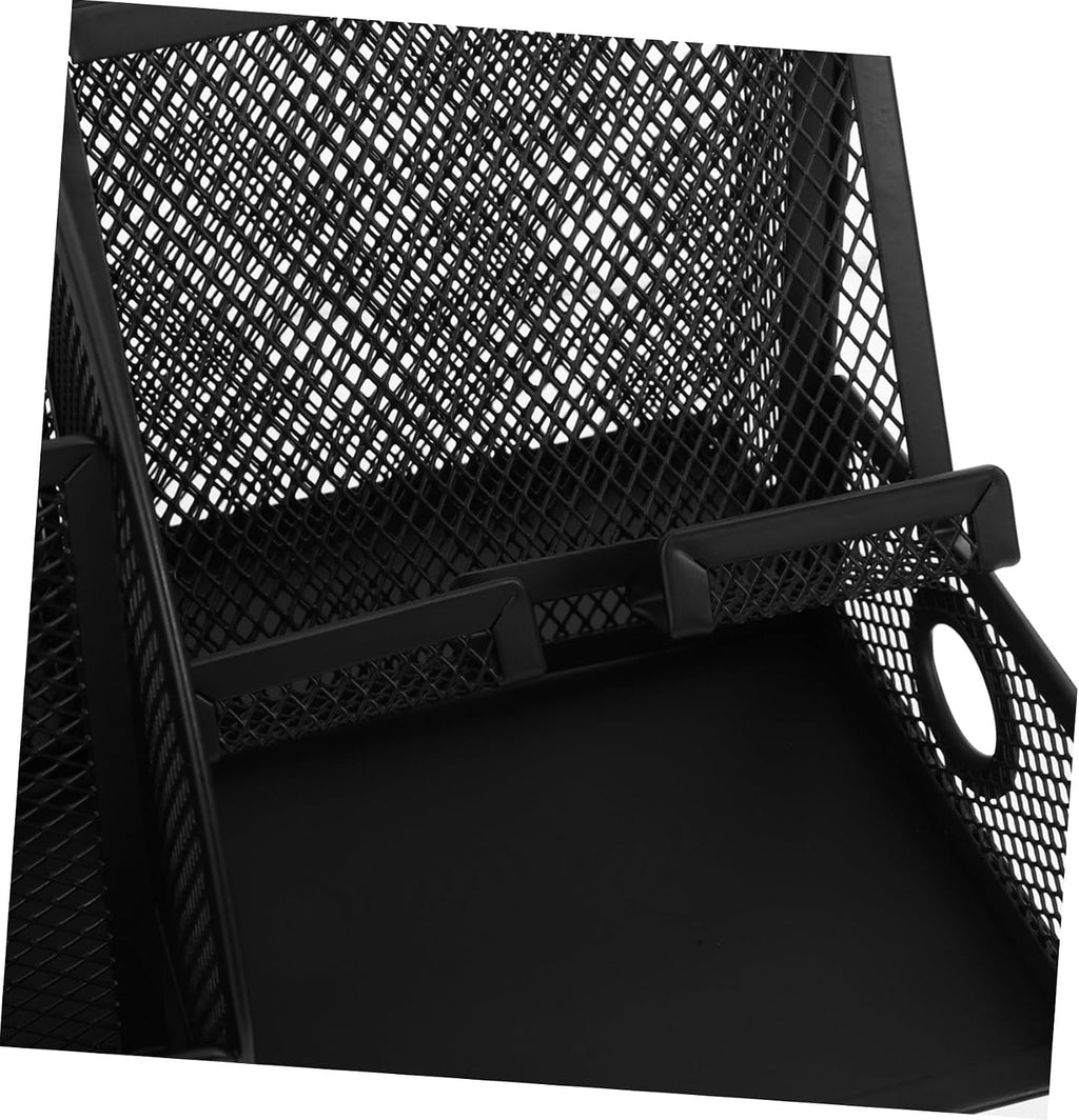 NUOBESTY Metal Pen Holder Office Desk Organizer Large Storage Box for Stationery Desktop Makeup Organizer