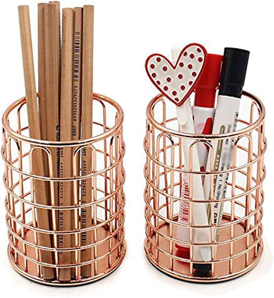 Metal Hollow Pen Holder, Decoration Supplies Office Pot Multifunction Toiletry Rack Storage Box